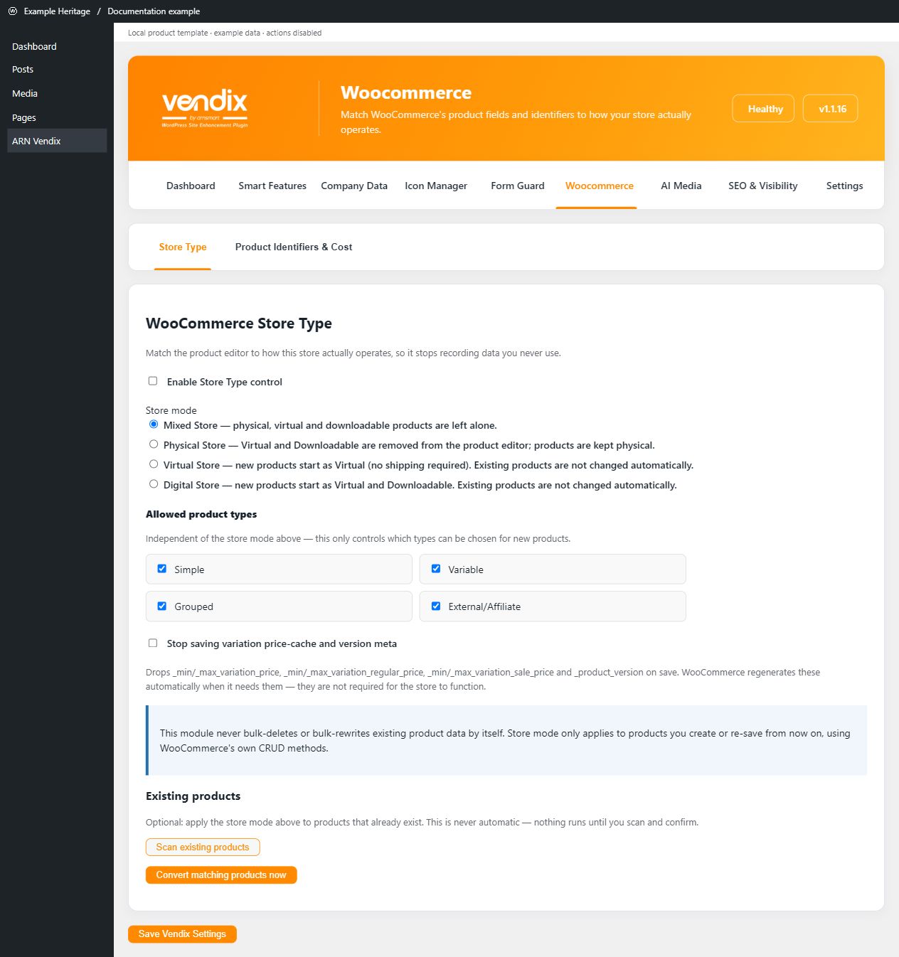 WooCommerce Store Type