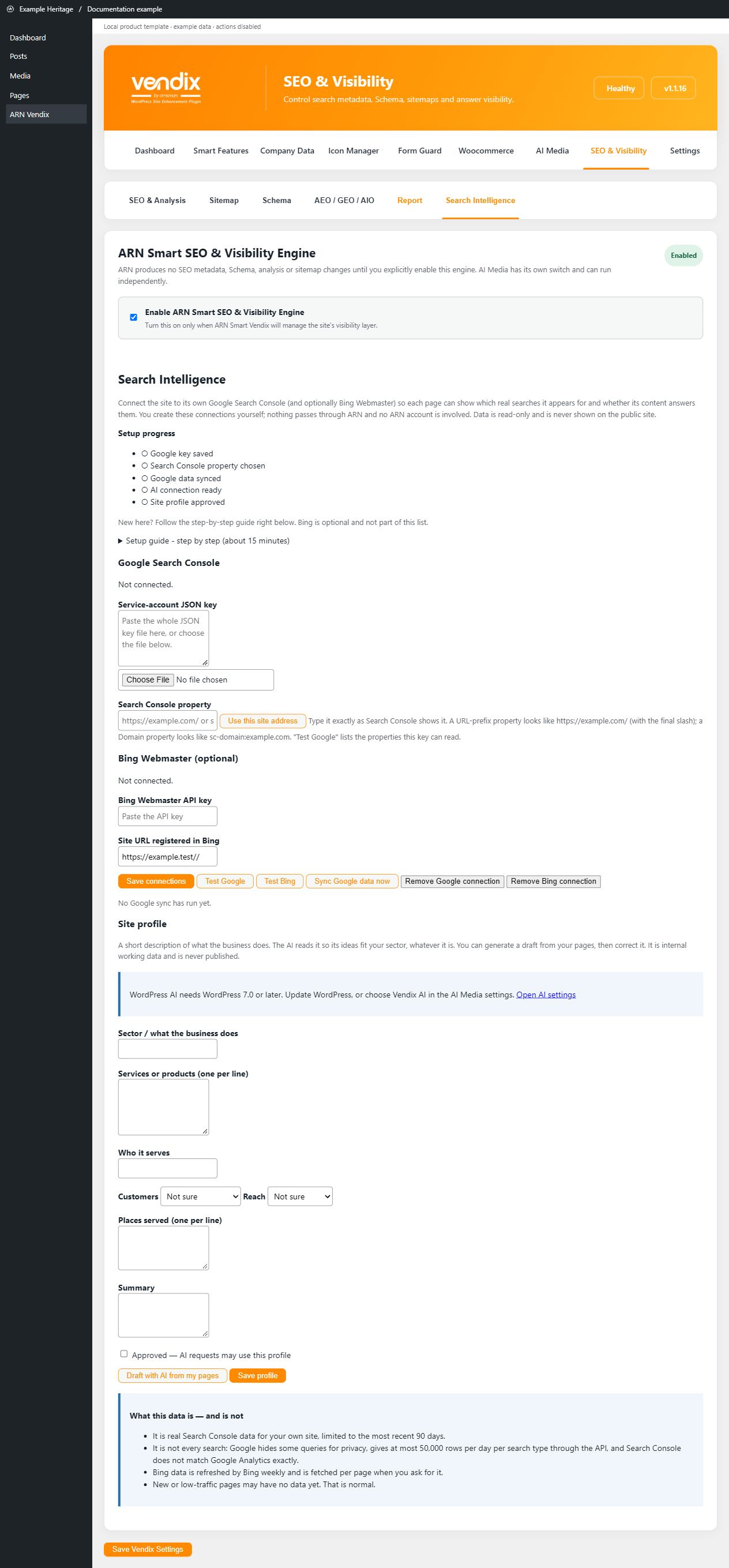 Search Intelligence connections